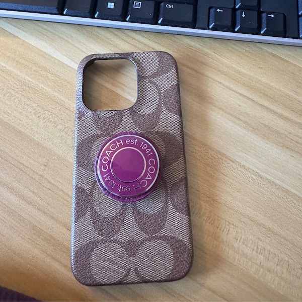 Pink Bow & Pearl Popsocket - Etsy