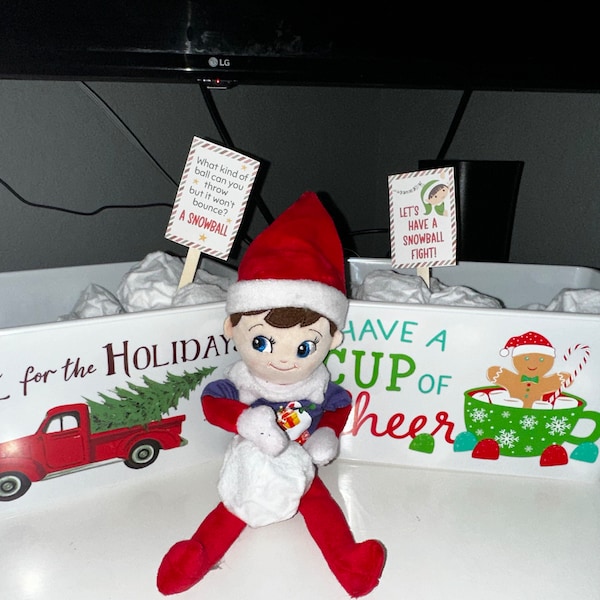 Custom Elf Shipping Label Printable Christmas Elf Label Editable Custom Elf Shipping Label Printable Christmas Elf Label Editable