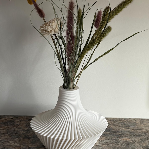 Modern Minimalist Vase, Sculptural Flower Holder, Desk Table Decor ...