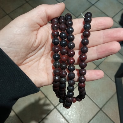 Dark Red Brecciated Jasper Beads Grade AAA Genuine Natural Gemstone ...