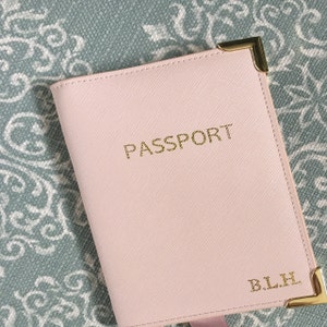 geestelijke Nucleair Intact Passport Cover with Initials Grey Black Nude Navy Pink - Etsy België