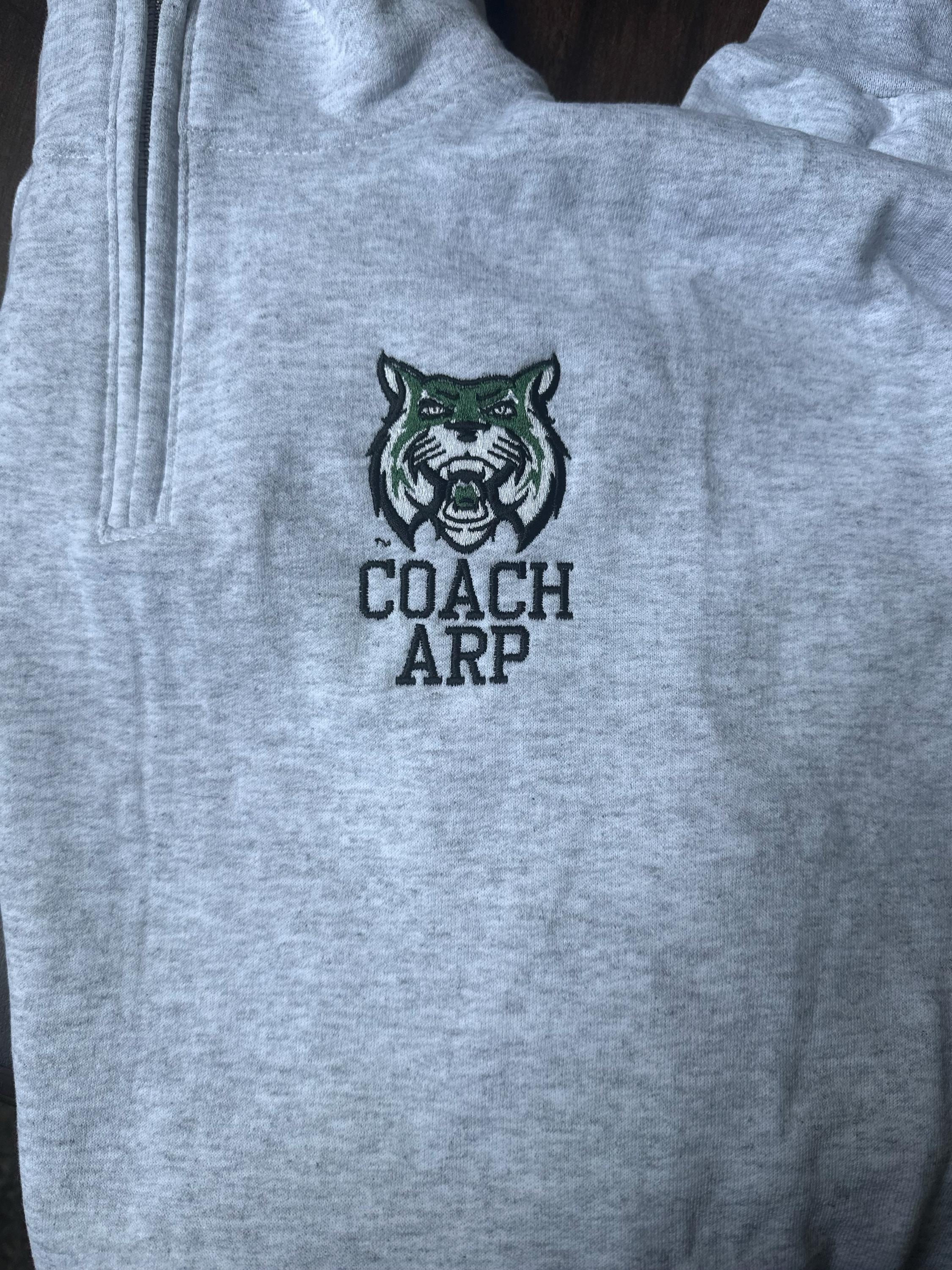Coach Personalized Quarter Zip Sweatshirt