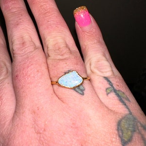 Customer photo from Amanda Eagen, Raw Australian Opal Ring