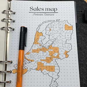 Sales map | Postcodes Nederland | PDF | Kleurplaat - Etsy Nederland