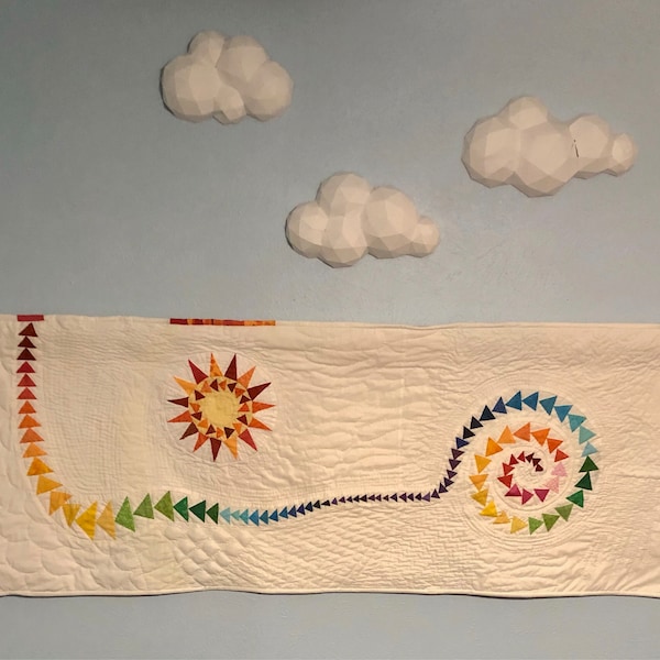 Clouds Papercraft 3D - DIY Low Poly Paper Crafts Origami - Nursery Wall ...