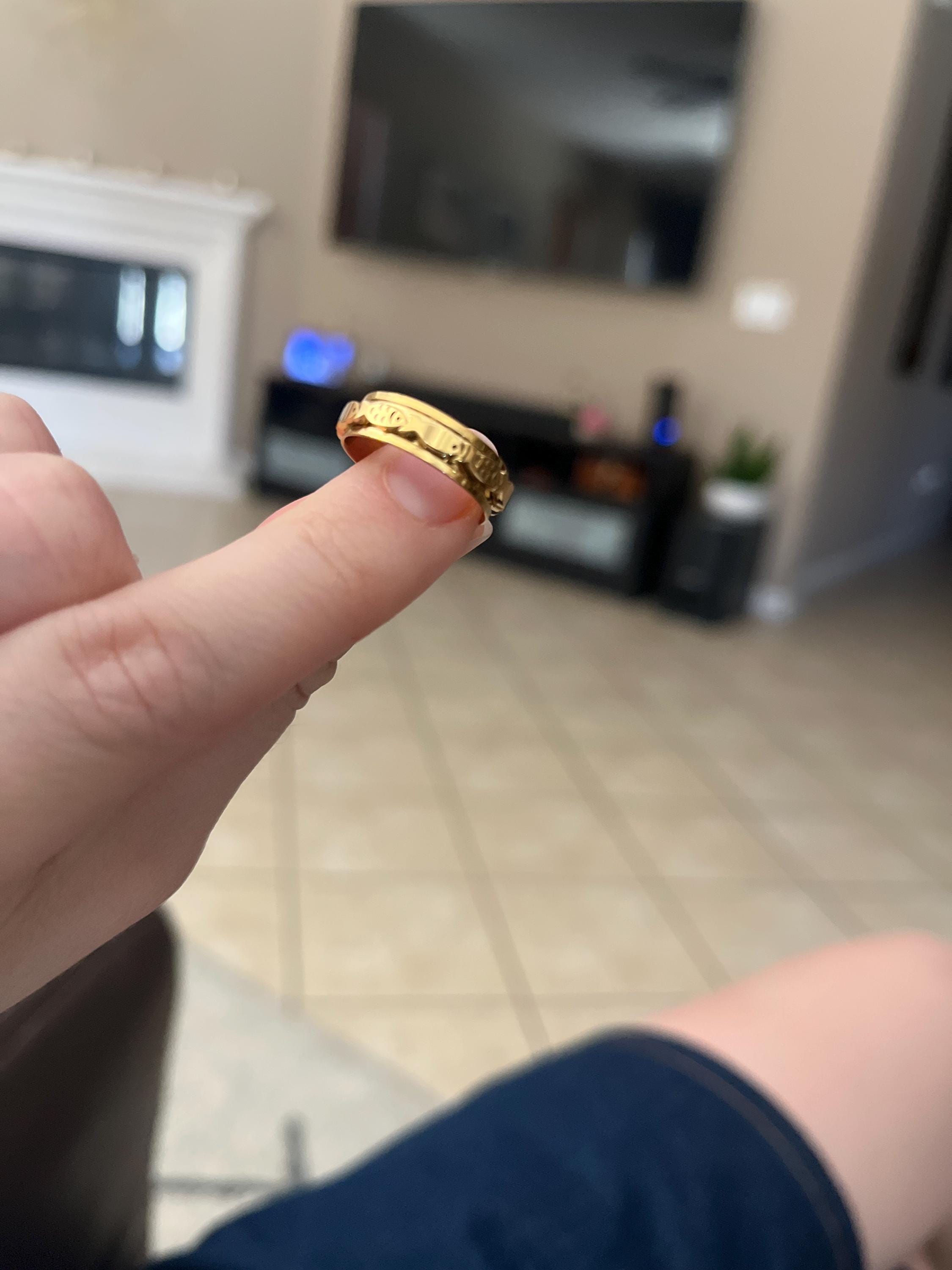 Swimming Fish Spinner Ring in Gold, Fish Ring, Fishing Lovers Ring, Fish Ring, Anxiety Ring, Good Luck Ring, Animal Ring, for Him, for Her,