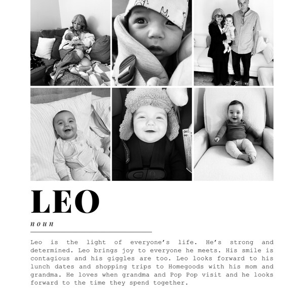 Family Definition: Customizable & Printable Photo Collage Template ...