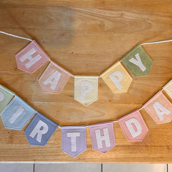 Happy Birthday Balloon Banner Bunting – Paper Garland Party Decoration For Kids & Adults, Multi-Colour