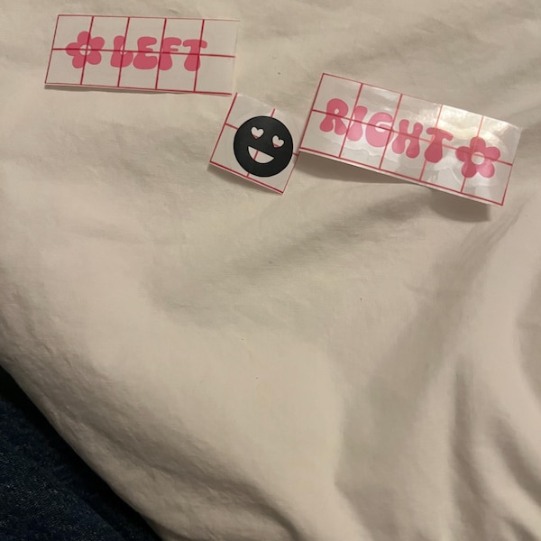 Left & Right Sticker | 2 Sticker Set | Funky Left Right Direction Help ...
