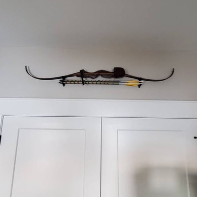 Custom Metal Deer Skull X-bow Crossbow Rack Carrier: 4 Hooks, With Custom Nameplate, Archery, Crossbow, Compound Bow