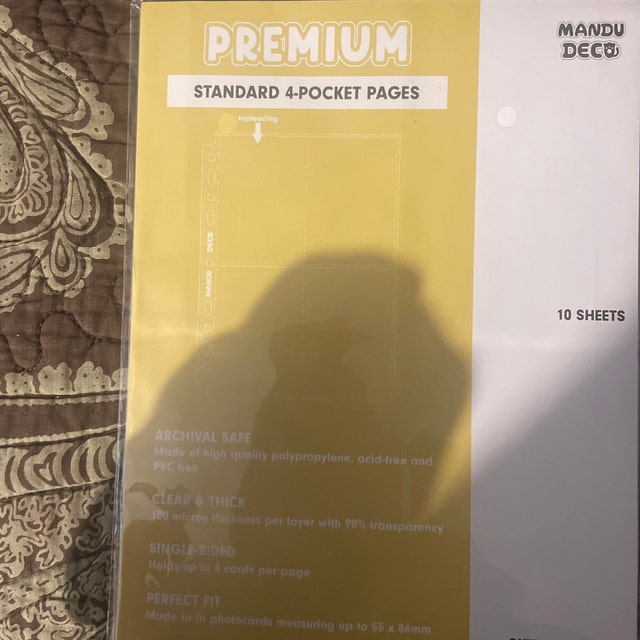 401様　オーダーページ Ultra Clear 10-pack Kpop Photocard A5 Binder Pocket Refill