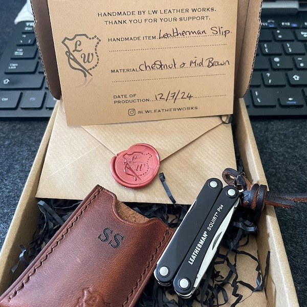 Tool Wallet V1 EDC Small Handmade Leather Free Laser Engraving. Hand ...