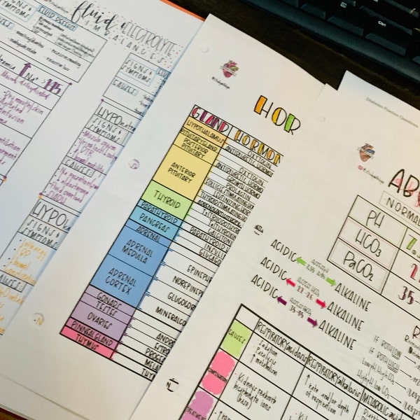 Arterial Blood Gases (ABG) Cheat Sheet - Etsy