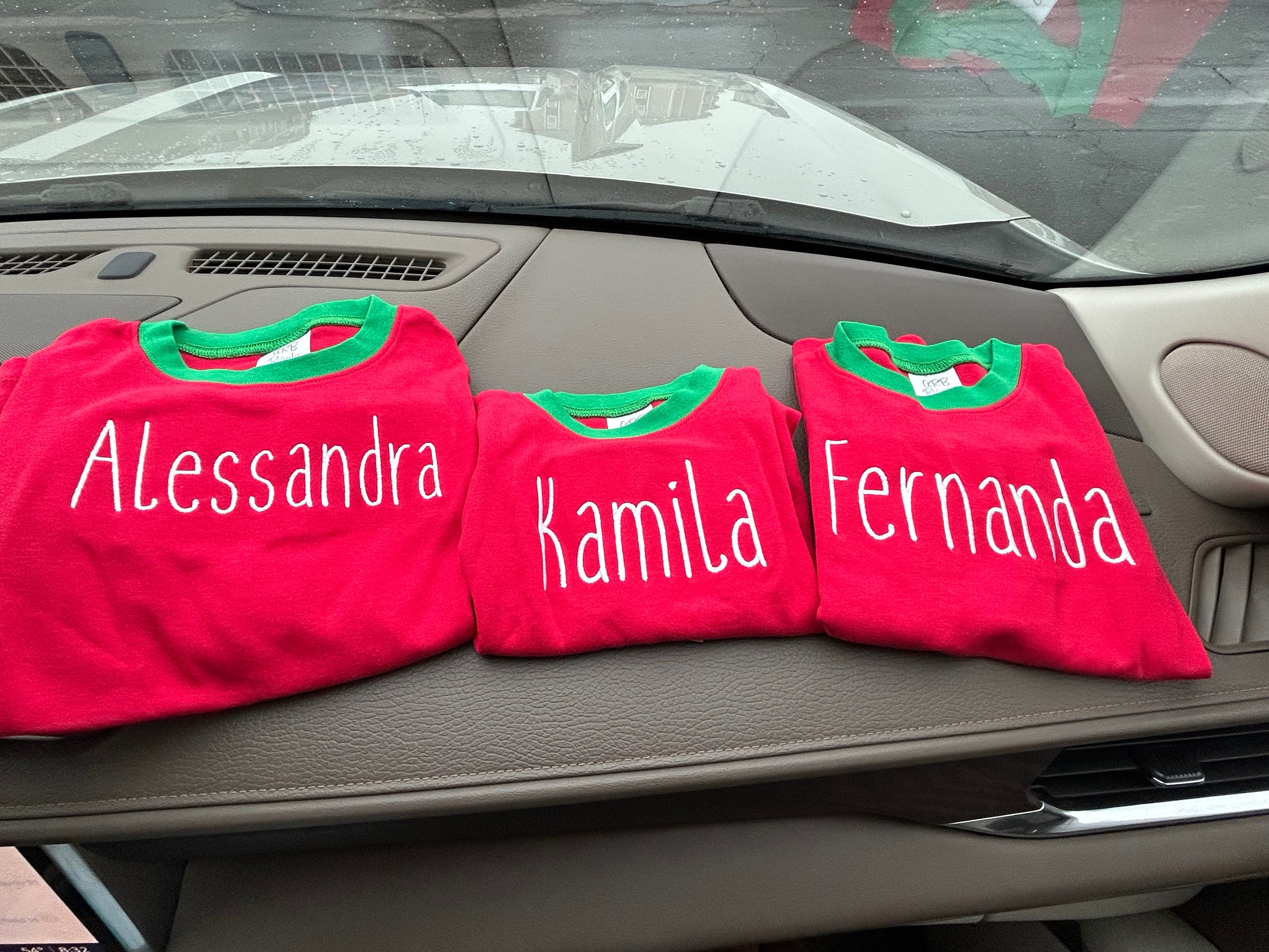 Family Christmas Pajamas, Matching Christmas Pajamas, Personalized Christmas Pajamas,  Family Christmas PJs,
