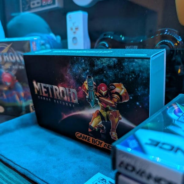 METROID Custom Gameboy Advance W/ IPS Backlit Screen, Enhanced Audio ...