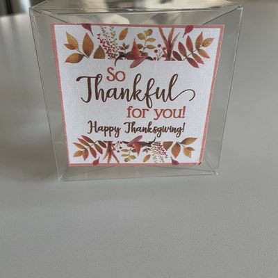 Thankful for You Tags Printable Thanksgiving Cookie Favor Appreciation ...