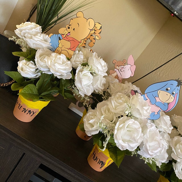 Winnie the Pooh centerpieces 🍯🐝#fyp #diy #personalized #winniethepoo