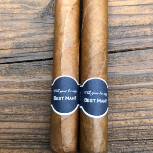 Will You Be My Best Man & Groomsman Customized Cigar Labels for ...