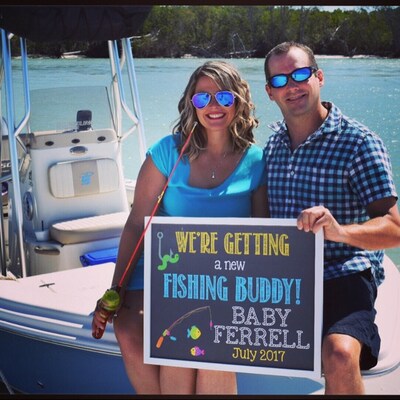 We're Getting A New Fishing Buddy Printable Chalkboard Pregnancy ...