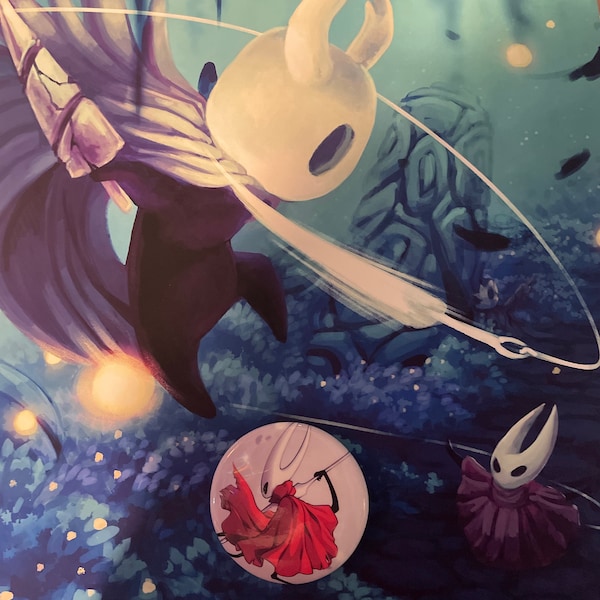 Hollow Knight Hornet and the Little Ghost Matte Art Print - Etsy