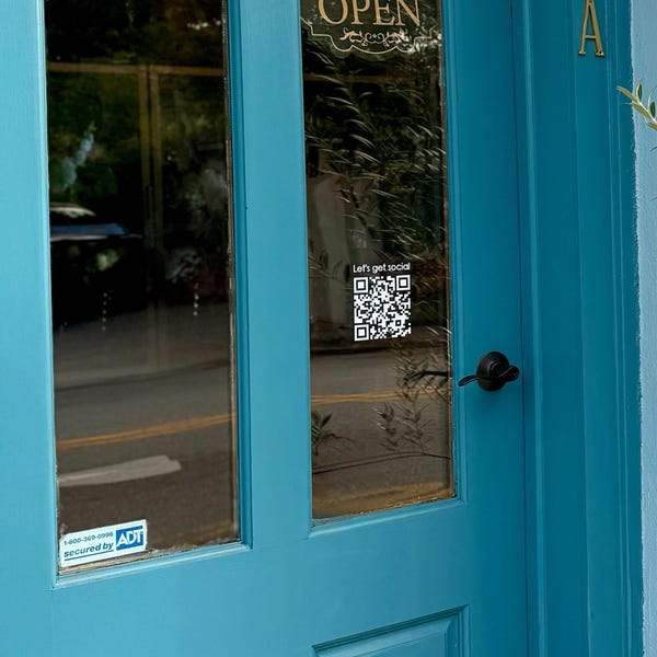 Custom QR Code Sticker | for Window, Wall, Car | Vinyl Decal for ...