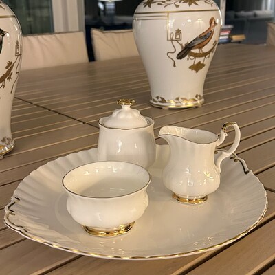 Royal Albert Old Country Roses Teller 27 Cm – Knochenporzellan Mit 22 Karat Gold, Handwaschbar