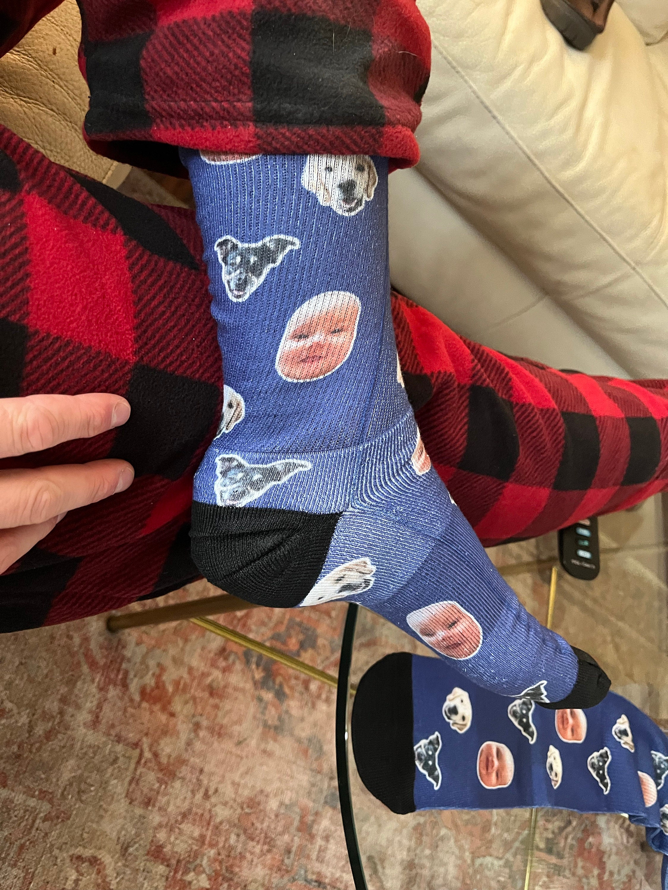 Custom Face Socks, Personalized Photo Socks, Personalized Gift, Father&#39;s Day Gift, Groomsmen Socks, Funny Picture Socks, Face On Socks