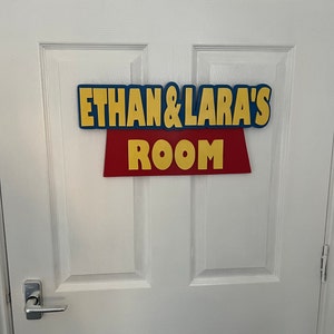 Toy Story Style Wooden Name Door / Wall Plaque / Sign - Etsy
