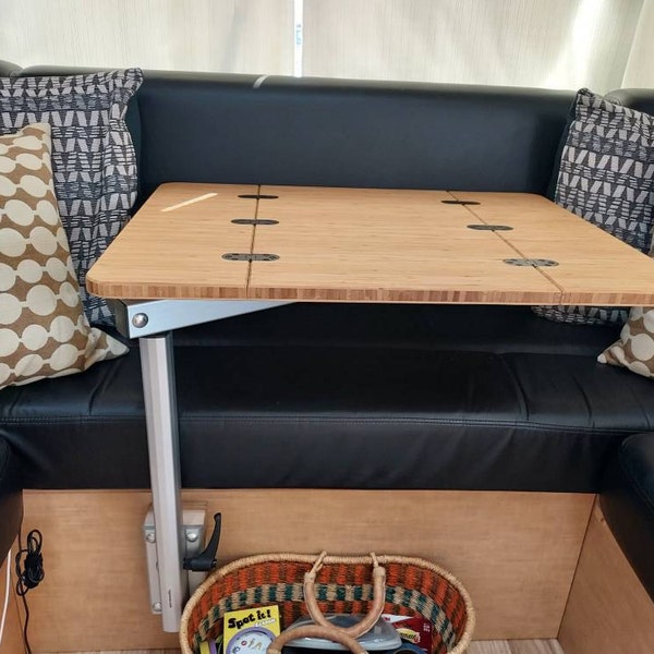 Folding Bamboo Lagun Table 3/4