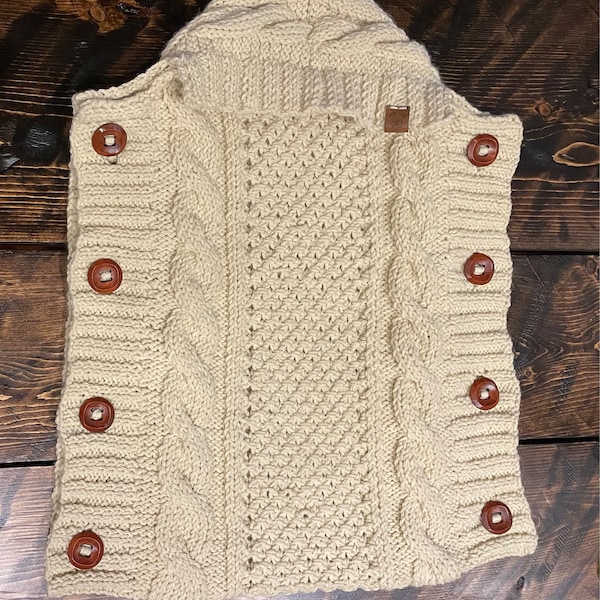 BABY COCOON Knitting Pattern - Sweet Snuggle Baby Cocoon Pdf Pattern ...