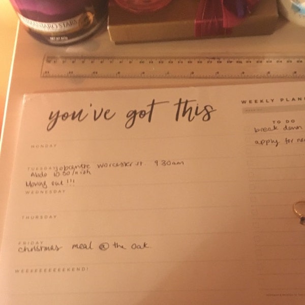 You've Got This - Weekly Desk Planner Pad - Weekly Planner - Desk Pad ...