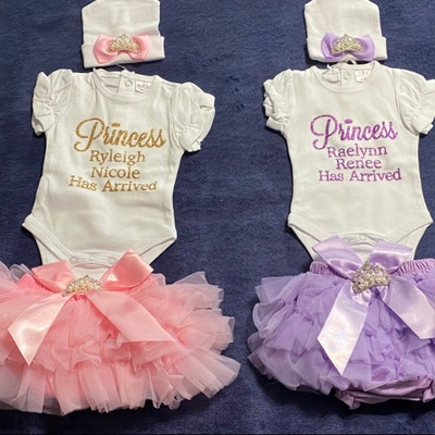 The Princess Has Arrived / Baby Girl Coming Home Outfit / Personalized ...