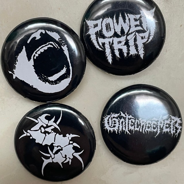 Punk Heavy Metal Hard Rock pinback button pins, Band Pins, Music Pins, DIY  Pins 25mm