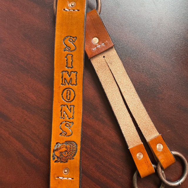 Custom Leather Duck Call Lanyards and by TupeloSwampLanyards