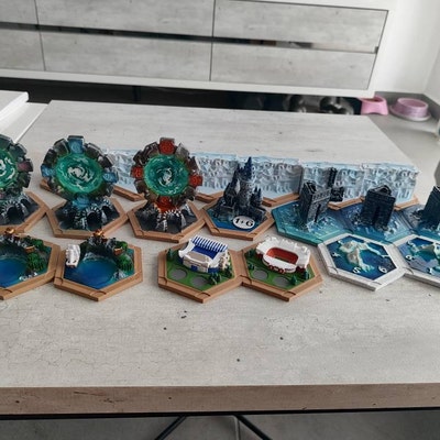 3D Printed Catan Boards for Scenario the Rivers of Catan - Etsy