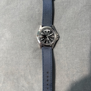 18mm 19mm 20mm 22mm Quick Release Leather Watch Strap Full Stitch Fit Rolex Omega Seiko Citizen - Grey Brown