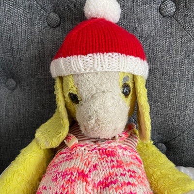 Garter Stitch Bonnet Knitting Pattern for Miniland Doll 21cm, 32cm ...