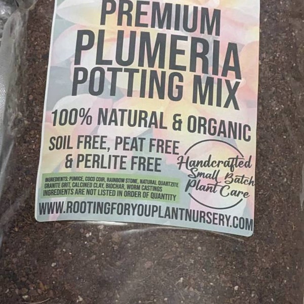 PLUMERIA Premium Soil Less Potting Mix Oregon Licensed Nursery - - Etsy