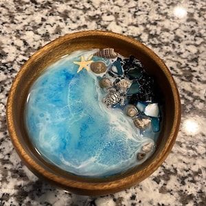 Made in Hawaii Ocean Shell Ring Dish Jewelry Dish Made on Maui Beach ...