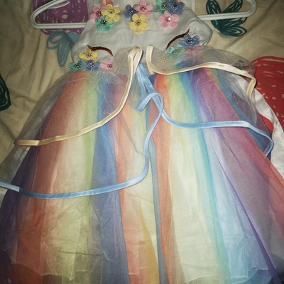 Girls Unicorn Dress Unicorn Kids Unicorn Tutu Dress 3d Flower Dress ...