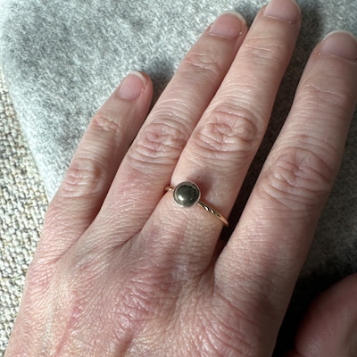 Coil Design Initial Ring, Personalized Ring, Organic Ring, Initial Ring ...