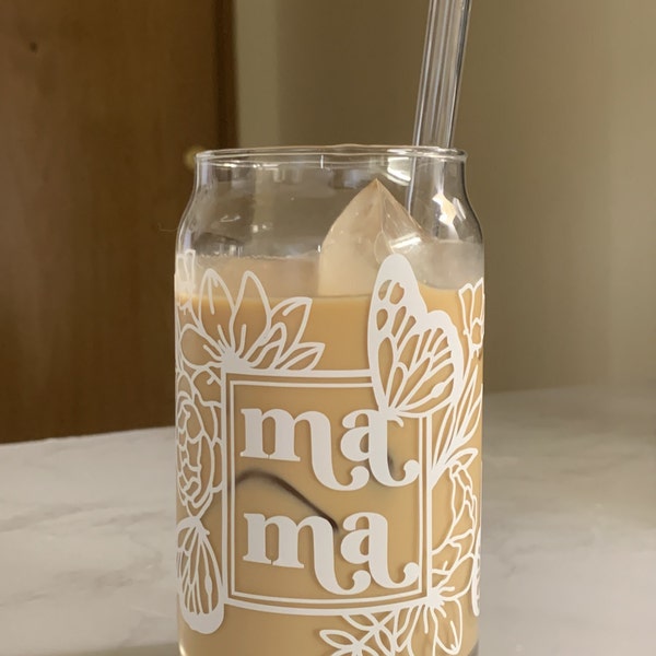Mama • 16oz Glass Can Cutfile, Svg Dxf Png File Digital Download - Etsy