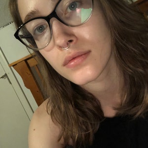 Dainty Moon Septum Nose Ring, Thin Septum Ring, Horseshoe Septum Ring