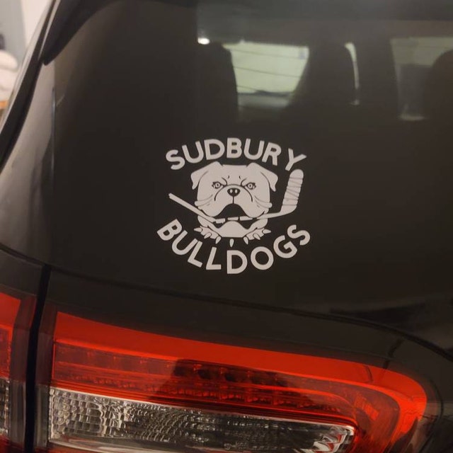 Sudbury Bulldogs Die-Cut Vinyl Decal / Sticker
