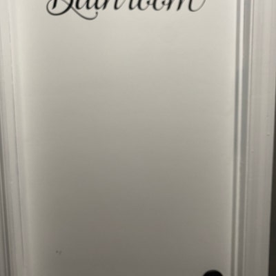 Bathroom Door Decal Vinyl Decal for Bathroom Home or Business Home ...