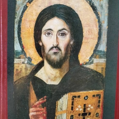 Jesus Christ Icon Sina, Handmade Greek Orthodox Icon of Jesus Christ ...