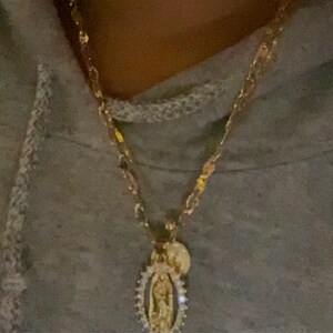 14K Massives Gold Virgin Guadalupe - 14K Massives Gold 1,5 Mm