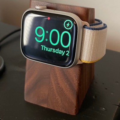 Apple Watch walnut Charging Stand - Etsy