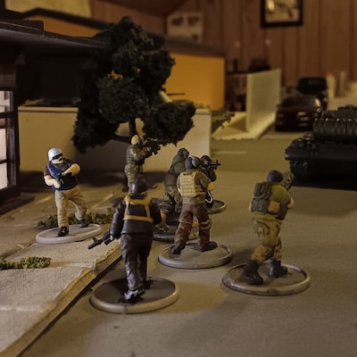 Stalker Squad – 6 Moderne Wargaming-Miniaturen (28 Mm) Für Tabletop-Rollenspiele – Von Patrick Miniatures