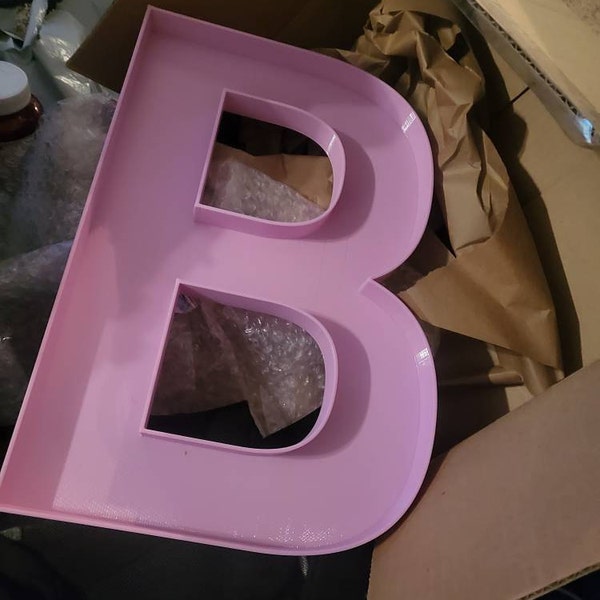 Custom Colored Reusable Fillable Letters Numbers Boxes Trays for ...